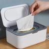Paper Towel Box with Lid Portable for Distributing Wet Wipes Dust Cover Home Office Mask Storage Box Sealing and Organizing