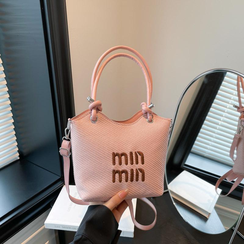 Плетеная женская сумка, новая модная сумка большой вместимости, универсальная высококлассная сумка-тоут