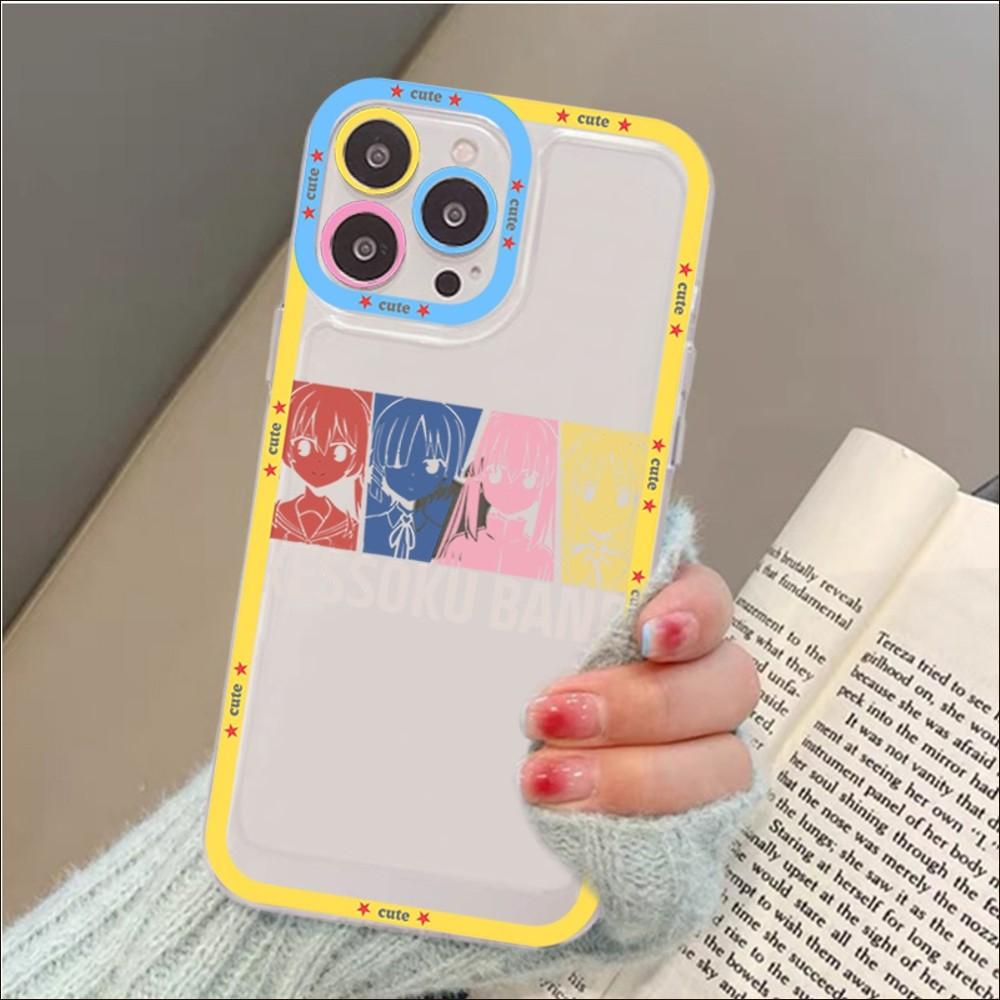 Милый мультяшный аниме BOCCHI THE ROCK чехол для телефона для iPhone 14 13 12 11 Pro Max XS X XR SE 2020 6 7 8 Plus Mini защитный чехол