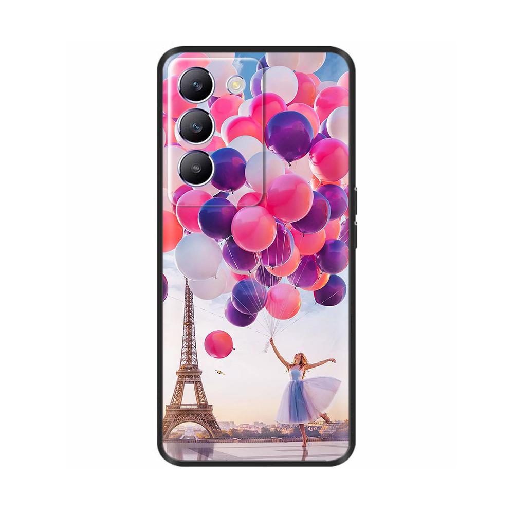 For Vivo V30 V40 SE Phone Case Shockproof Silicone Soft Bumper Cases For Vivo V40 SE V30 SE Luxury Painted Protection Back Cover