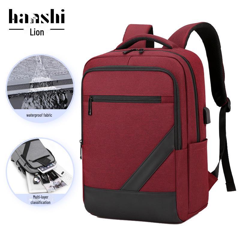 High-End Men's Waterproof Travel Backpack with Laptop Compartment – Large Capacity Business & School Bag