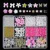 Multicolor Jelly Rhinestones Mixed Bowknot Nail Art Decorations  for Phone Decoration