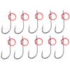 Single Hook Fishing Fixed Hooks Hanging Spring Barbed Fishhook Catfish Bass