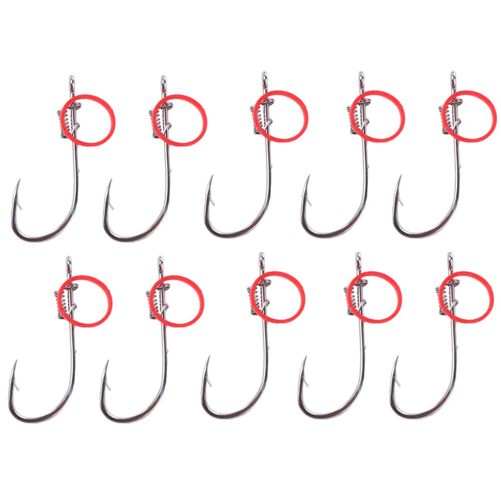 Single Hook Fishing Fixed Hooks Carbon Steel Barbed Fishhook Live Shrimp Fishing Hooks Live Bait