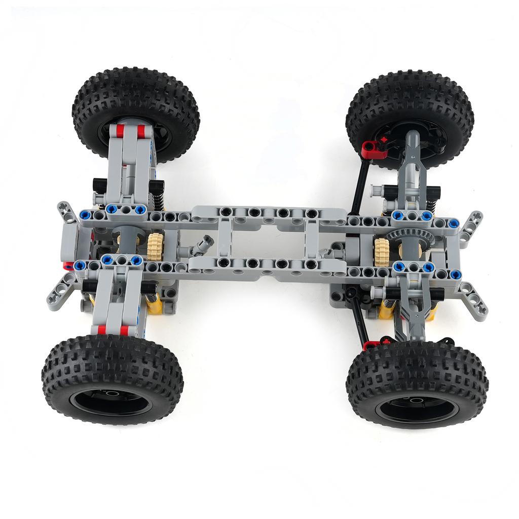 MOC 4WD Независимая Подвеска Дифференциал Шасси Рулевая Ось Строительные Блоки Четырехколесный Привод Техническая Машина Запчасти Игрушки Подарок для Детей