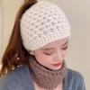 Зимняя теплая вязаная повязка на голову, ветрозащитная шерстяная вязаная теплая повязка для волос, повязка на голову на холодную осень, термоусадочная повязка для ушей, аксессуары для волос