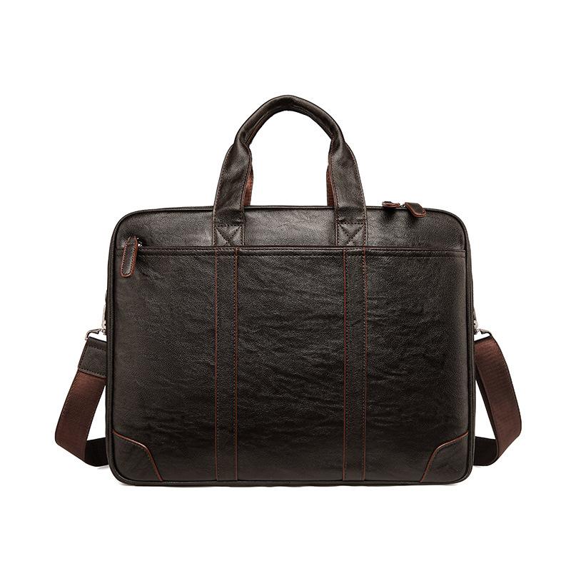 TS JYL laptop bag,Men Briefcase PU Large Laptop Crossbody Document Bag