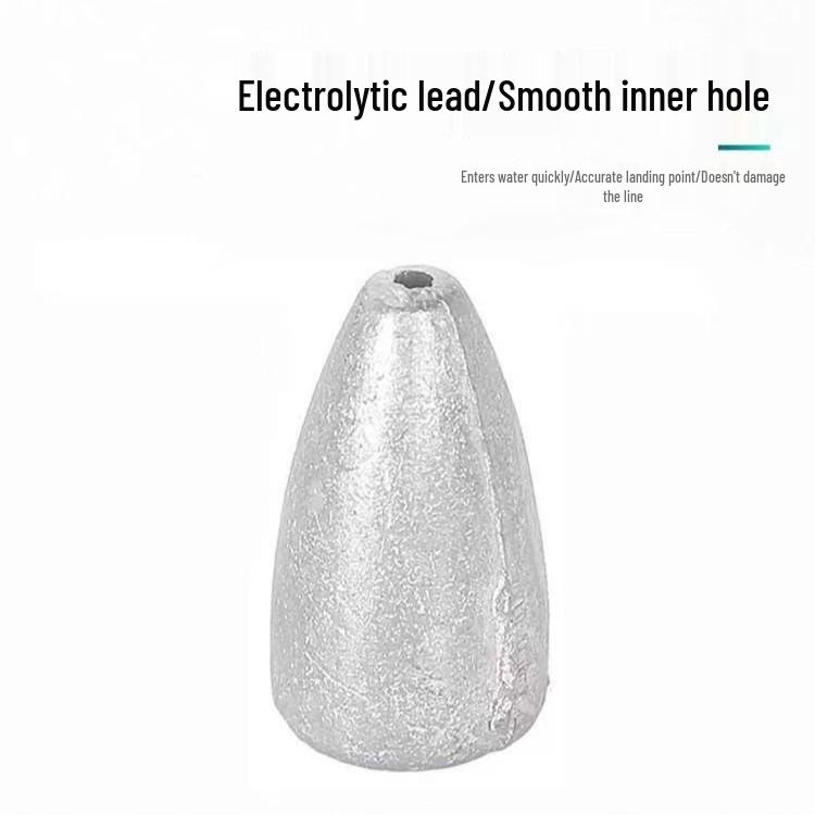 Грузило-пуля для приманки: Идеально для дальнего заброса и защиты от зацепов на оснастках Texas и Carolina.