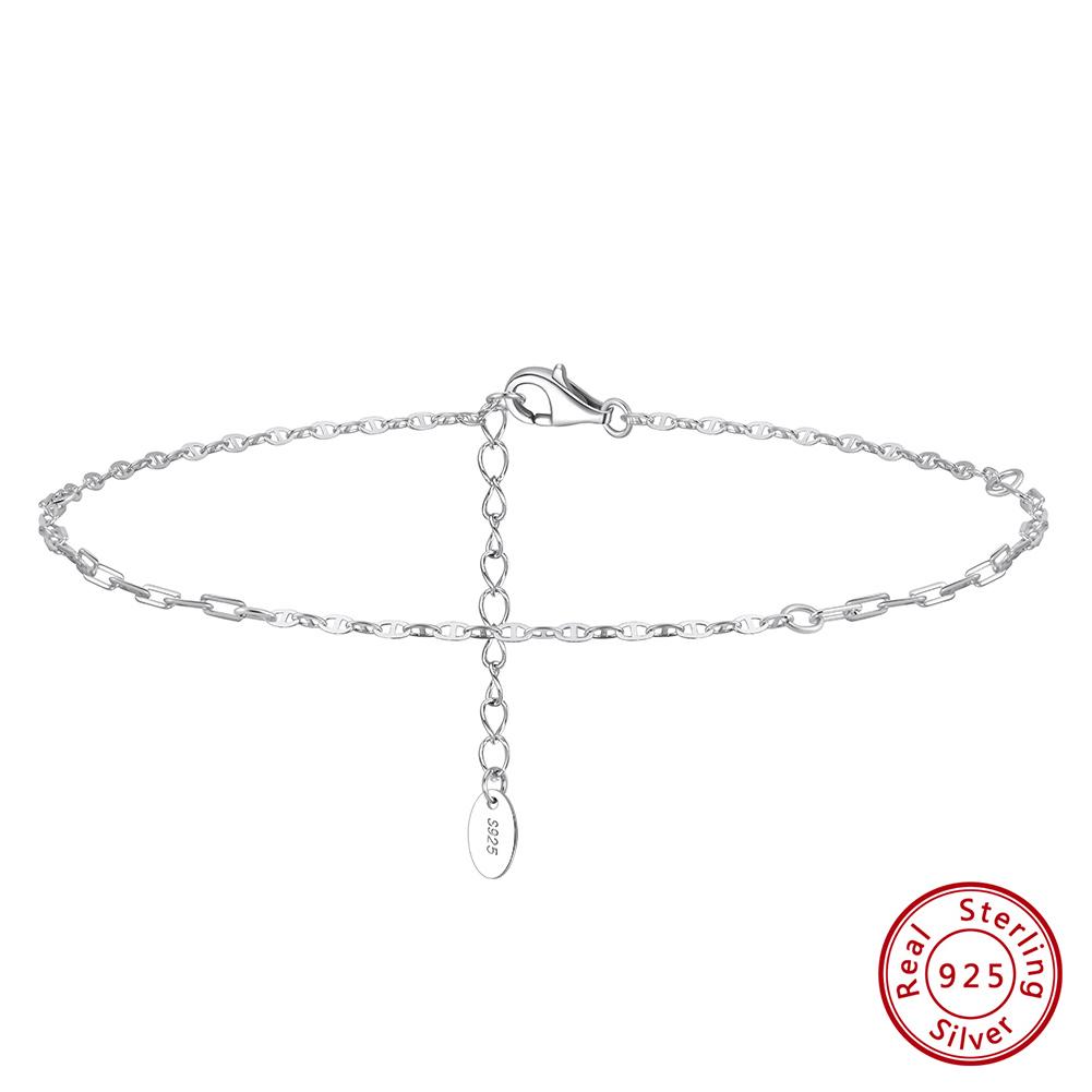ORSA JEWELS 14-каратное золото 1,2 мм итальянская кубинская цепочка для женщин из стерлингового серебра 925 пробы изысканный летний пляжный браслет для ног SA43