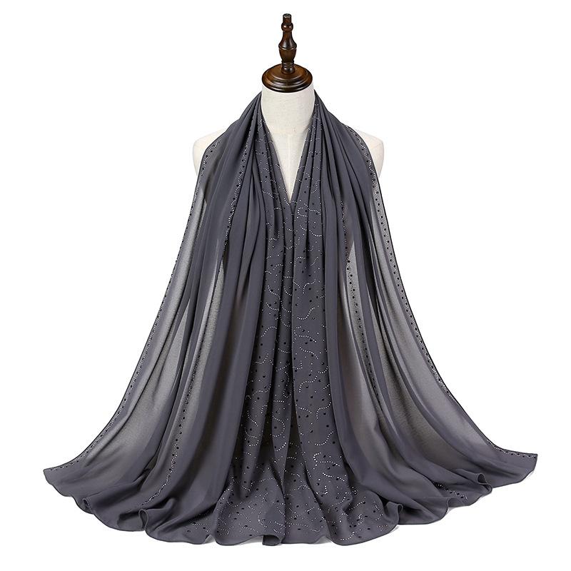 Новый Летний Роскошный Элегантный Женский Шелковый Шарф Пляжный Накидка Шаль Шифоновая Блестящая Бандана Защита от Солнца Хиджаб Женский Шарф Парео Платок