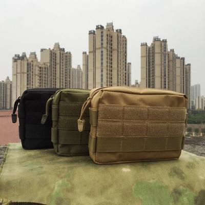 Камуфляжный тактический EDC подсумок MOLLE 600D для телефона, монет и ключей.