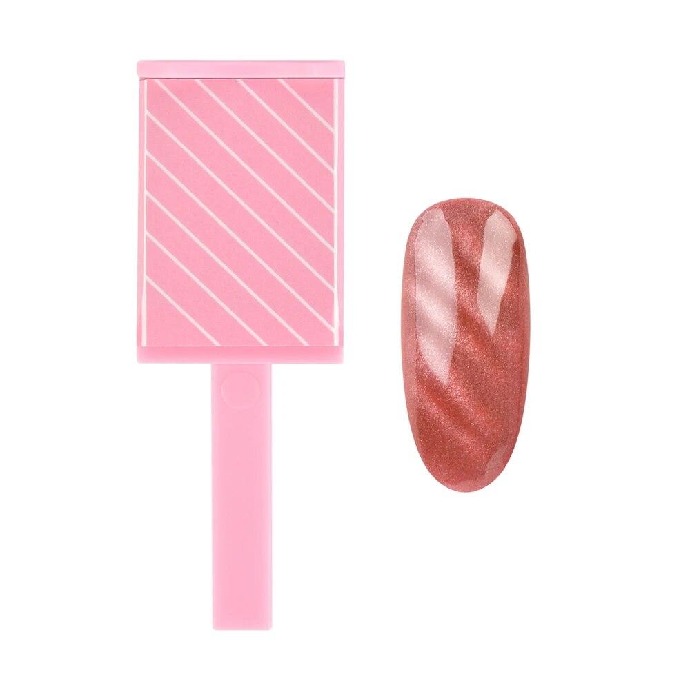 Магнитная палочка для ногтей «кошачий глаз», верхний слой, магнит для ногтей «кошачий глаз», ручка для рисования, гель-лак для ногтей, магнитные инструменты