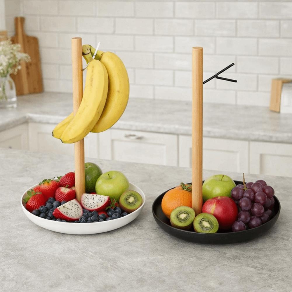 Space Saving Banana Holder Plastic Fruit Bowl Creative Banana Hanging Rack Keep Bananas Fresh