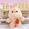 Adorable Mini Bear Rabbit Plush Keychain Pendant Soft Short Plush Animal Toy