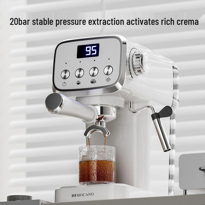Обновленная полуавтоматическая эспрессо-машина с капучинатором для домашнего использования