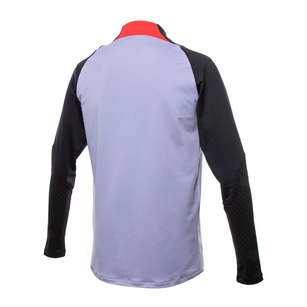 Nike Liverpool Long Sleeve Jersey With Spliced Logo Letter Print And Mock Neck T-Shirt Men Tops Grey DN2814-545