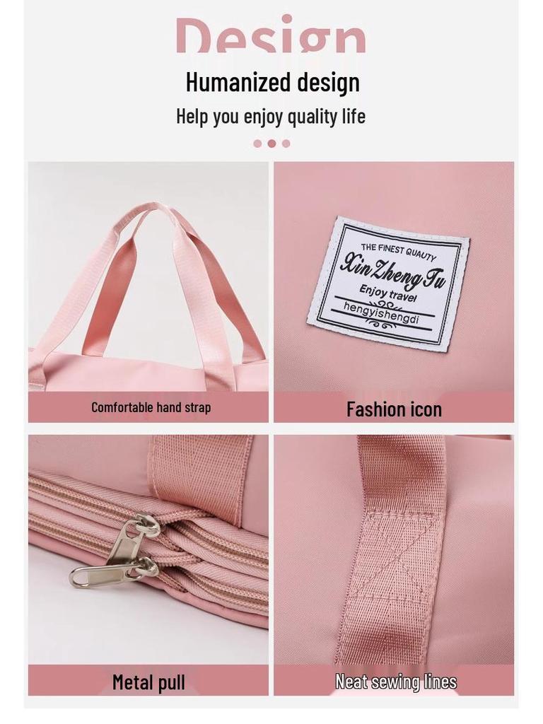 Expandable Water-Resistant Sports Bag with Wet/Dry Separation for Travel & Outdoor Activities