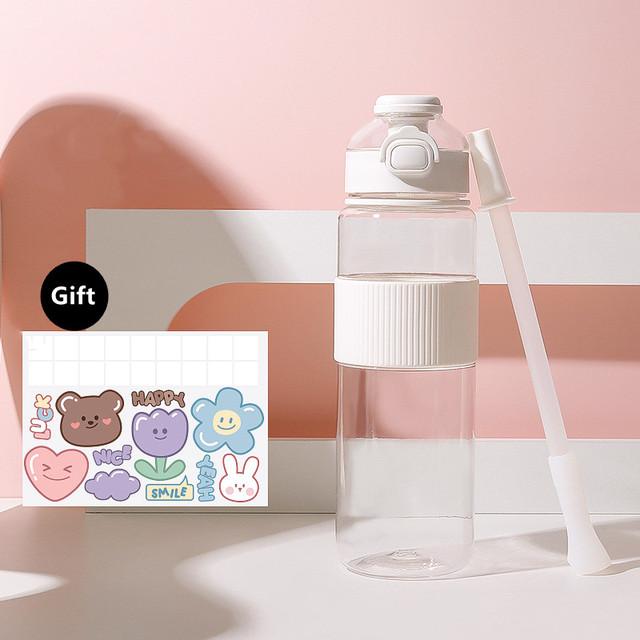 1100 мл/720 мл модная бутылка для воды из здорового материала с соломинкой, большая емкость, спортивные пластиковые бутылки для питья, экологически чистые