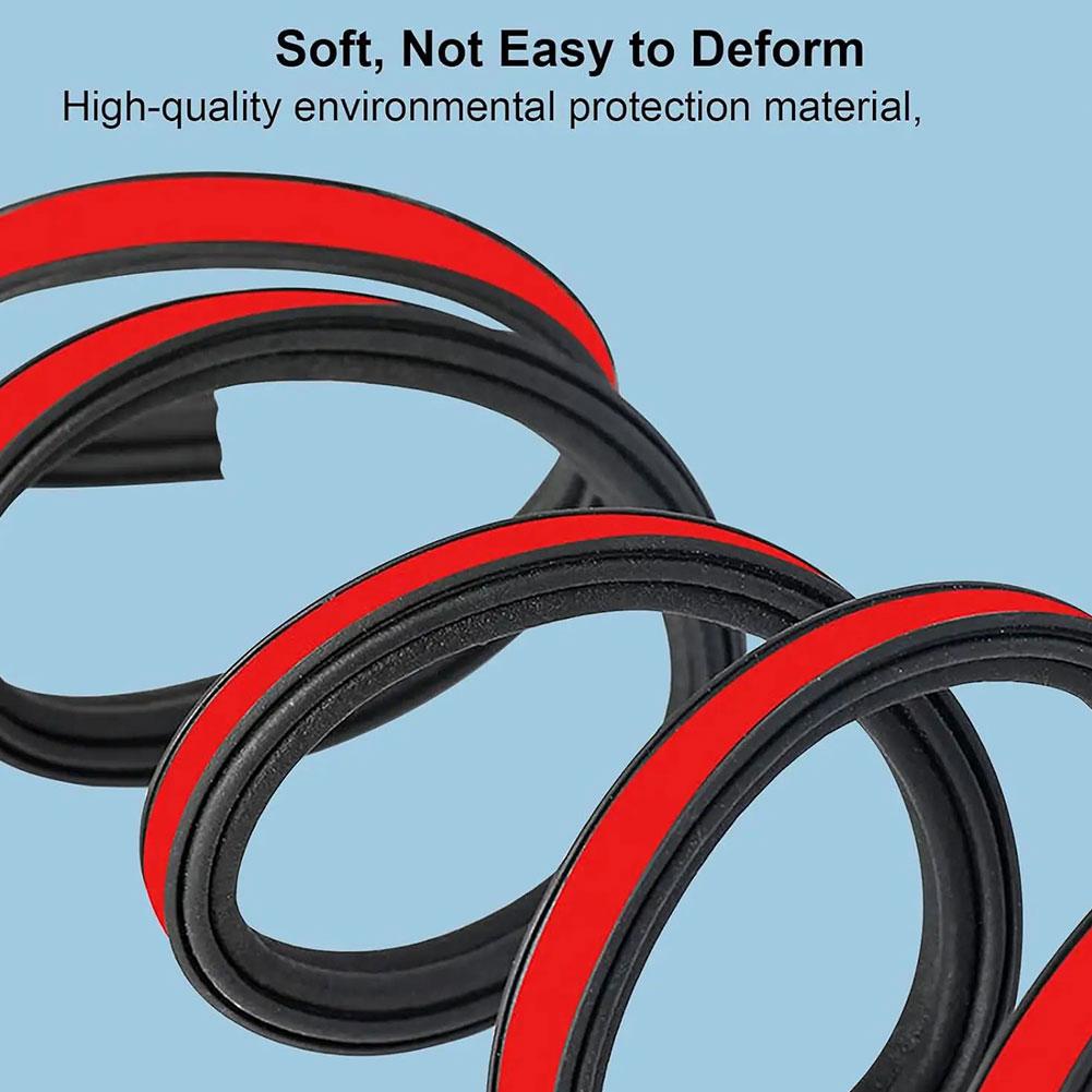 Уплотнители дверей автомобиля, двухслойные, автомобильные, защитные, звукоизоляционные, водонепроницаемые, резиновые, уплотнительные полосы для дверей, багажника, капота, 5/12/25 м
