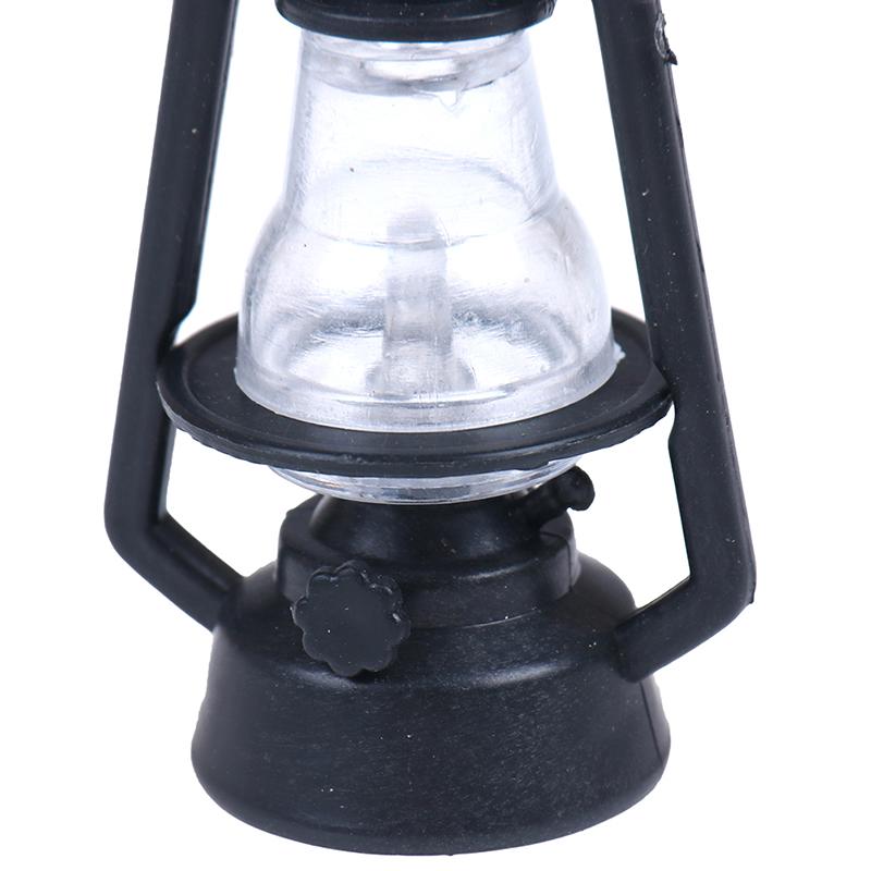 1:12 кукольных домиков, детские подарочные игрушки, мини-мебель, миниатюрная черная керосиновая лампа