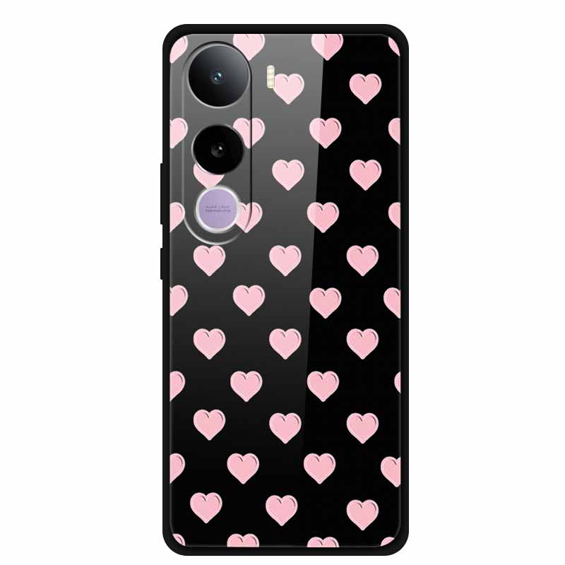 Tempered Glass Cases For Vivo Y400 5G Case 6.67" Painted Hard Back Cover Soft Bumper For Vivo Y 400 2025 Protective Phone Case