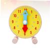 Lyyxjsltd 1 шт. образовательная игрушка для времени обучающие часы часы для детей студенческие обучающие часы детские часы игрушка для детей дошкольного возраста деревянная (желтый)