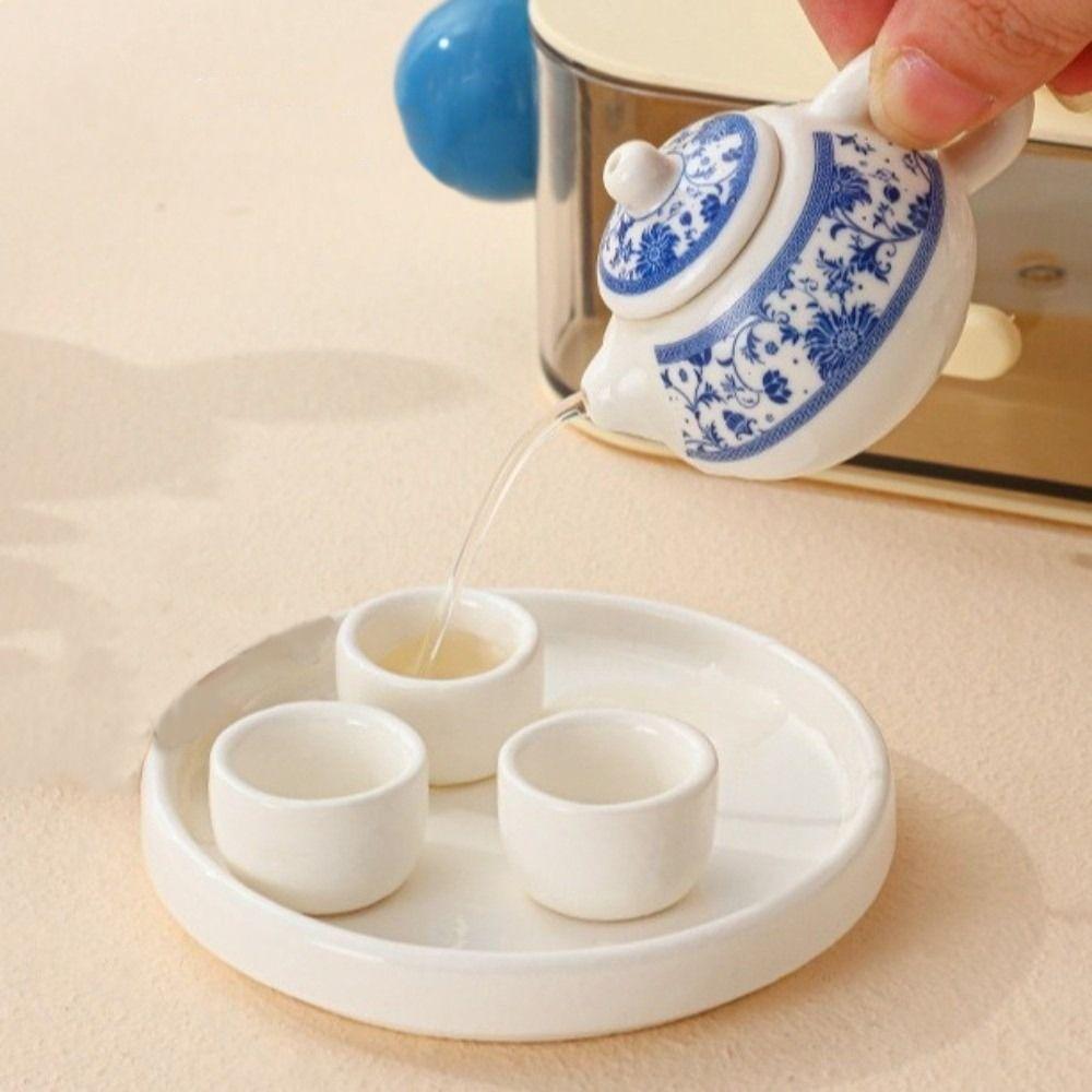 Chinese Style Flower Porcelain Teapot Exquisite Milk Tea Lid Accessories Restaurant