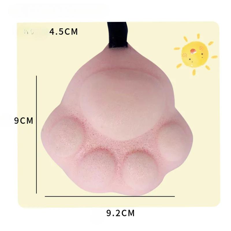 Мягкая губка с мультяшным кошачьим коготью Удобный шарик для ванны Детское мытье тела Детские игрушки для душа Товары для ванной Щетки для ванны