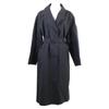 HERMES [Domestic regular] MACKINTOSH made Margiela period belted rubberized coat ME blackUsed