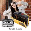 Кассетный плеер для MP3-плеера, кассетный плеер с FM/AM-радио, функция записи, встроенный динамик, разъем для наушников 3,5 мм