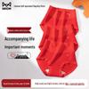 Mao Ren Women's Red High-Waist Xinjiang Cotton Briefs 3-Pack