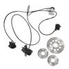 Brake Master Cylinder Kit Hydraulic Disc Brake Set with 3 Brake Discs for 150CC Go Kart ATV