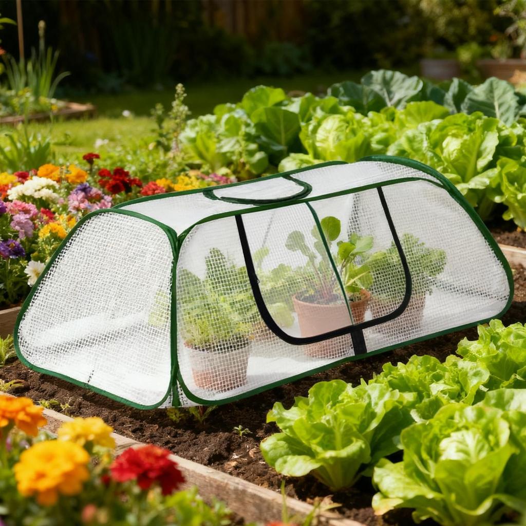 Чехол от заморозков для садовых грядок Дышащая сетка Аксессуары для посадки с молнией Чехлы для защиты растений от заморозков для улицы Зима