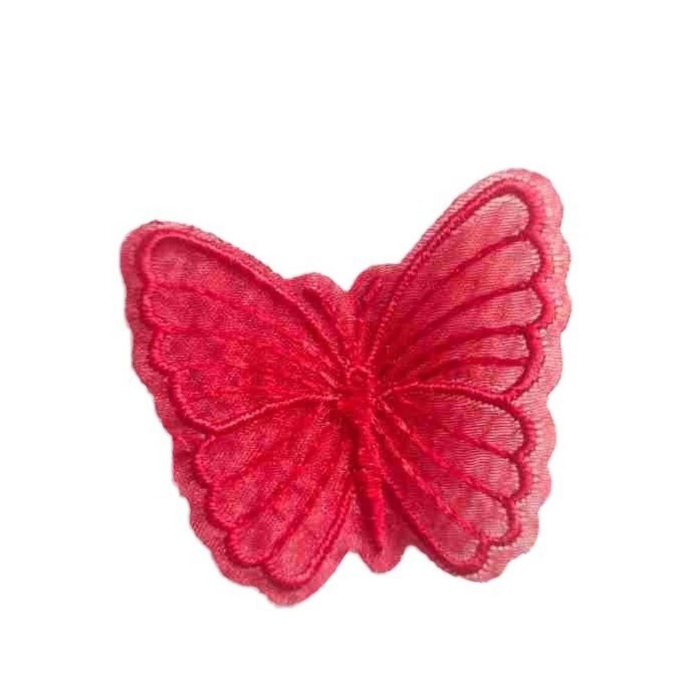 Dreamy Embroidered Mesh Butterfly DIY Handmade Sewing Craft Decoration Lace Patches for Hat Decor