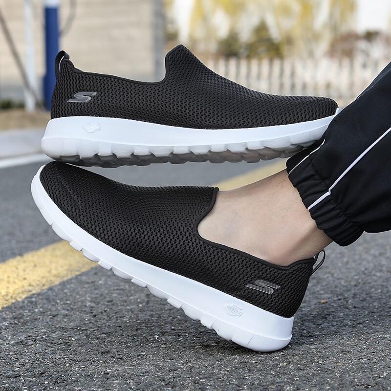 Skechers Мужские сетчатые слипоны для повседневной ходьбы