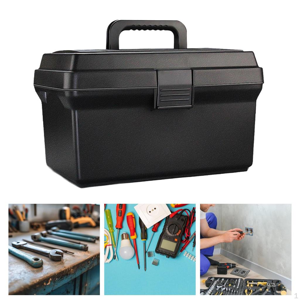 Empty Tool Box Hand Case Portable, Ergonomic Handle, Container, Small Parts Box, Multifunction,