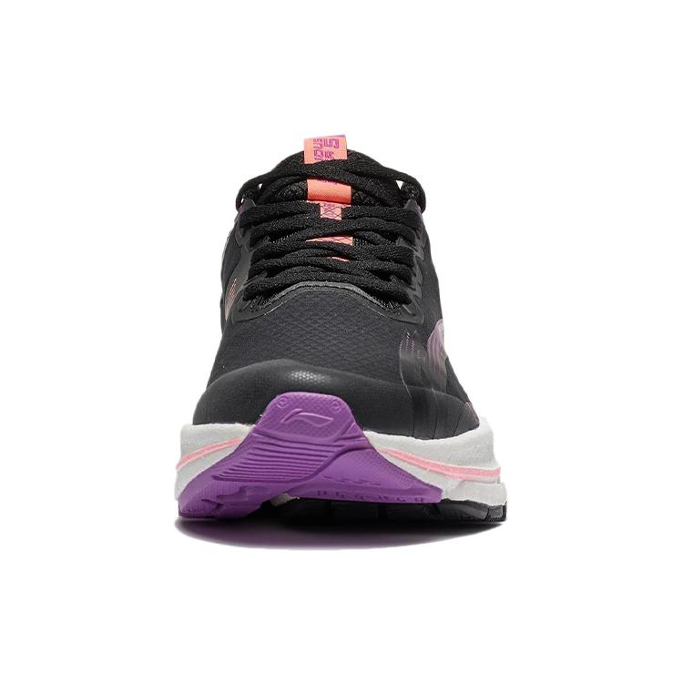 Li Ning Furious Rider 5.0 Технология BOOM Низкие беговые кроссовки Женские Черно-фиолетовые ARZR002-11