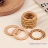 10 Pcs Woven Rattan Napkin Rings Rustic Woven Tabletop Holders For Christmas Thanksgiving Home Wedding Party Decor