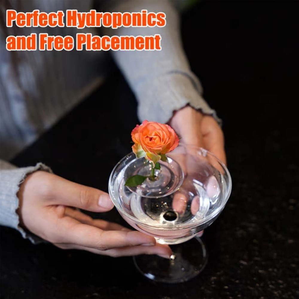 Flower Arrangement Floating Floral Arrangement Holder Flower Hydroponic Containers Stem Holders