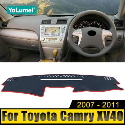 Для Toyota Camry XV40 40 2007 2008 2009 2010 2011 Чехол на приборную панель автомобиля, защитный коврик от ультрафиолетового излучения, нескользящие коврики, аксессуары