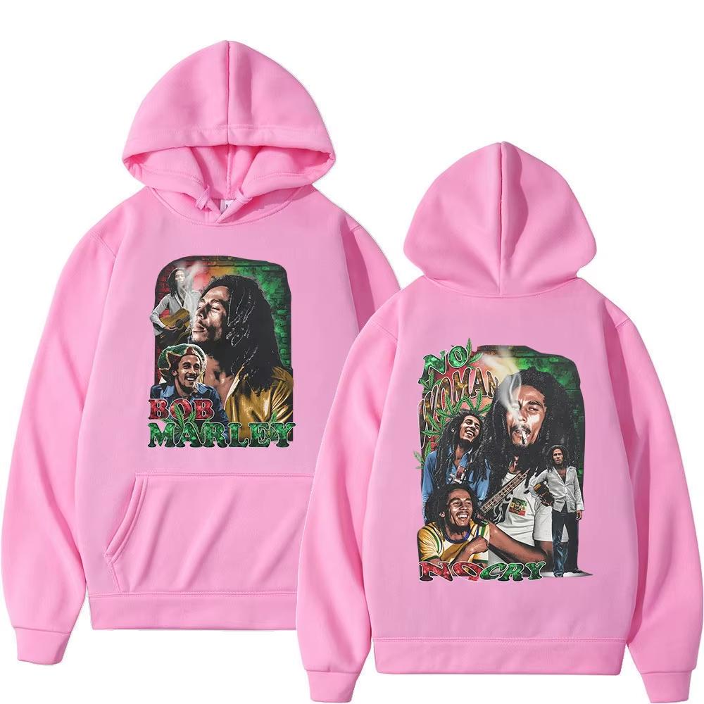Rapper Bob Marley Album Merch Graphic Hoodies Men Women Clothing Fashion Gothic Long Sleeve Hooded Vintage Printed Sweatshirt