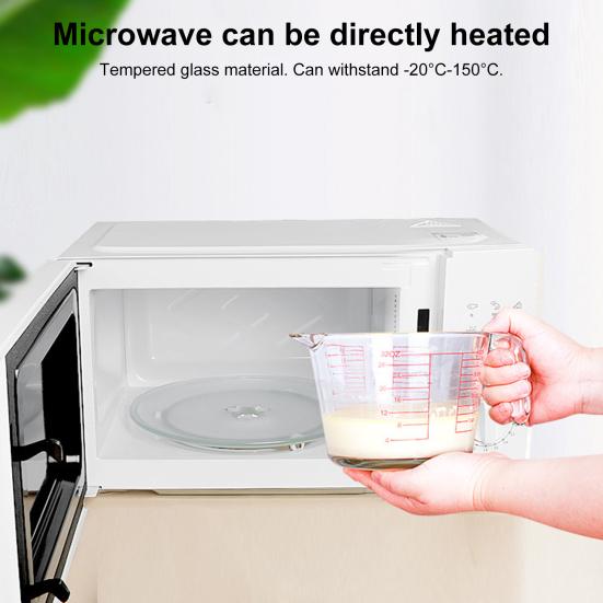 Стеклянный мерный стакан с ручкой и V-образным носиком, стеклянные кувшины для эспрессо, прозрачные