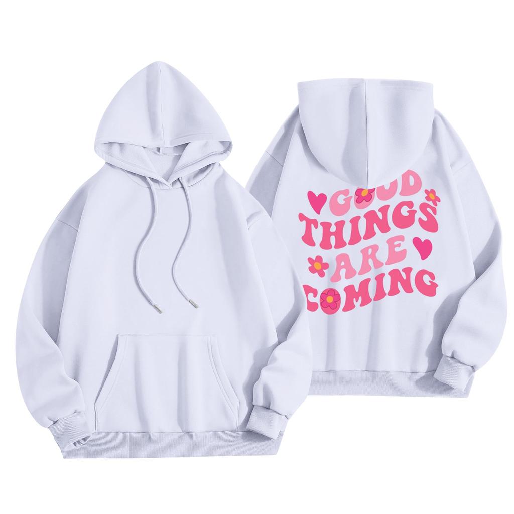 Женская модная повседневная универсальная повседневная толстовка с капюшоном, повседневная толстовка с длинными рукавами и нашивками сверху