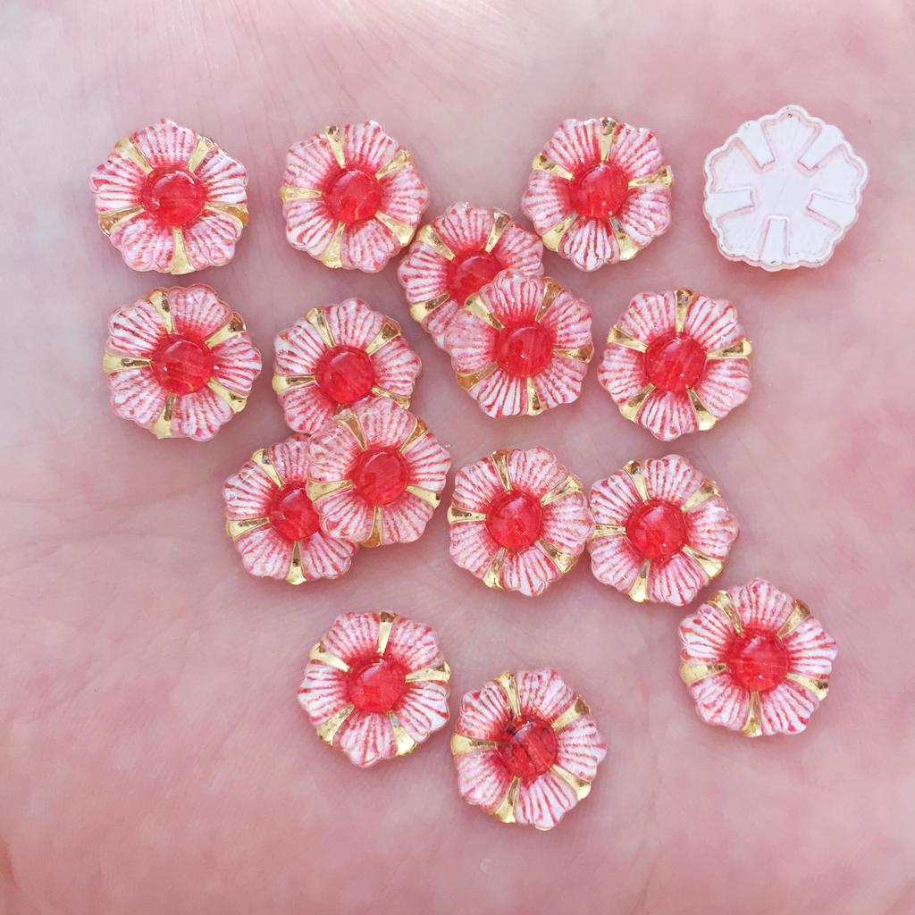 Яркие красивые бусины цветочки для поделок