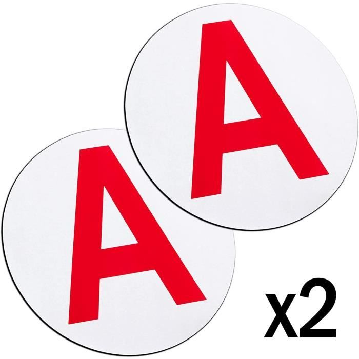 Disque A MAGNETIQUE x2 Ø 15 CM Disque A MAGNETIQUE | Jeune CONDUCTEUR | OBLIGATOIRE en France