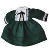HIGHAWK OB11 Western-style Obitsu 11 Clothes Ob11 BJD One-piece Dress Bow Color Toy Doll 11cm Cute Skirt Doll Retro Doll Costume (Green)