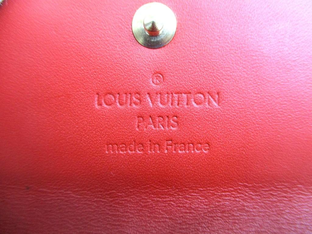 Authentic LOUIS VUITTON Vernis Red Leather Multicles 4 Pics Key Cases #b084  Seller refurbished