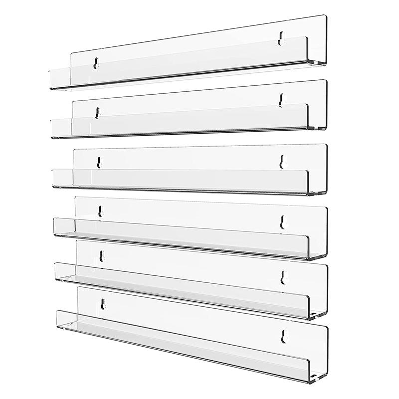 Настенная вешалка для акриловых лаков для ногтей, подставки для прозрачных органайзеров, настенные держатели, украшения для магазинов лаков для ногтей