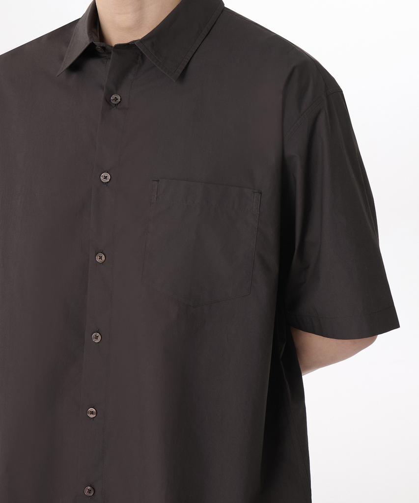 MUSINSA STANDARD Relaxed Soft Poplin Short Sleeve Shirt [Gunmetal]
