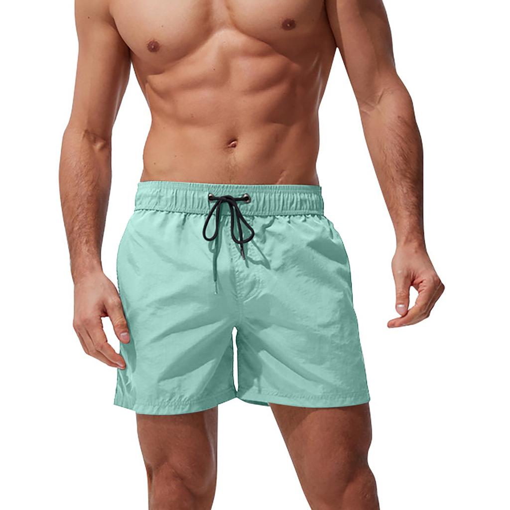Мужские пляжные повседневные пляжные брюки с принтом, водонепроницаемые пять брюк, шорты для плавания, шорты